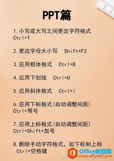 非常实用的58个office快捷键汇总大全,办公室人员必备!(图6) 超实用的58个office快捷键汇总,办公室人员必备!