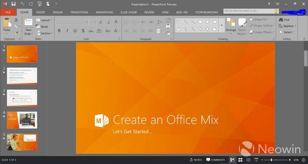 微软新版Office 2016截图泄露 风格变了