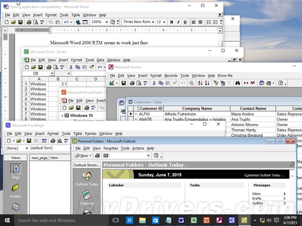 Windows 10兼容性爆表！完美运行Office 95
