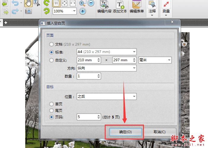 迅捷pdf编辑器如何给pdf插入新的文档页面?(图3)