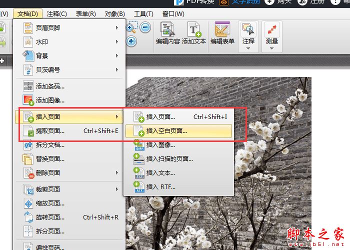 迅捷pdf编辑器如何给pdf插入新的文档页面?(图2)