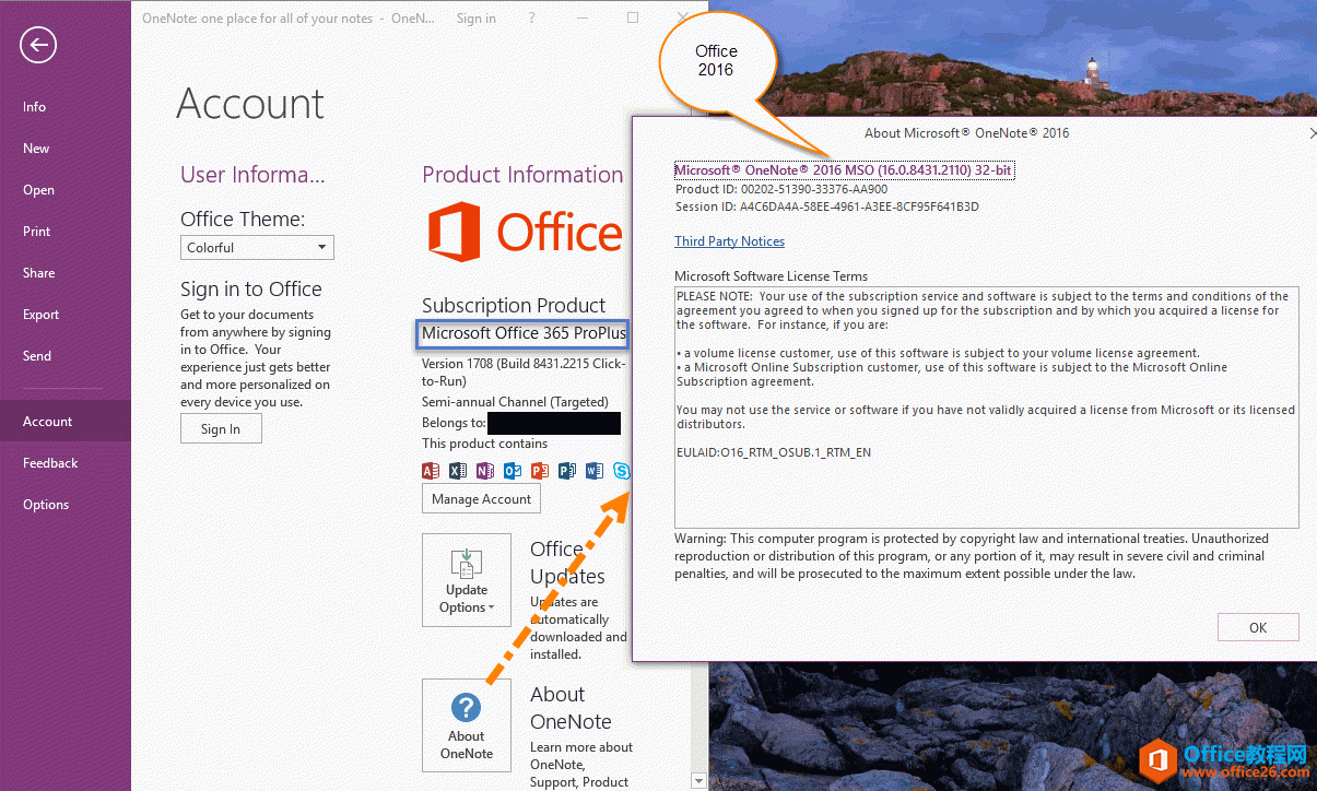如何查看你的 Office 365 是 2013 还是 2016 版本?(图2) 2016 版的 Office 365