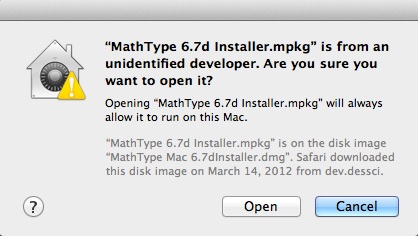 给大家总结一下MathType安装的一些小技巧(图2) 确认打开MathType文件