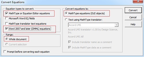 为什么MathType公式会大小不一(图2) MathType转换公式