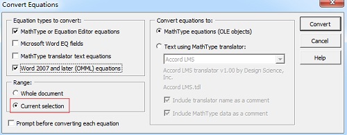 为什么MathType公式会大小不一(图3) MathType转换公式