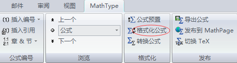 格式化公式