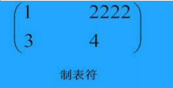 制表符