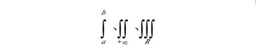 MathType 有环积分号的单行数式排列规则(图3) 积分号