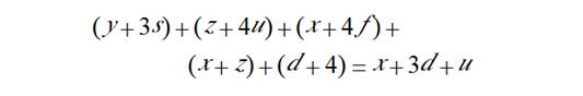 MathType 单行数式的怎么转行分拆呢?(图2) 阶梯式的排法