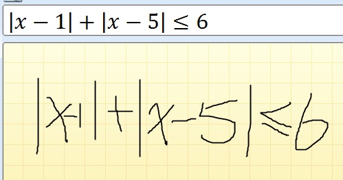 MathType输入绝对值符号的四种方法(图5) 手写输入面板