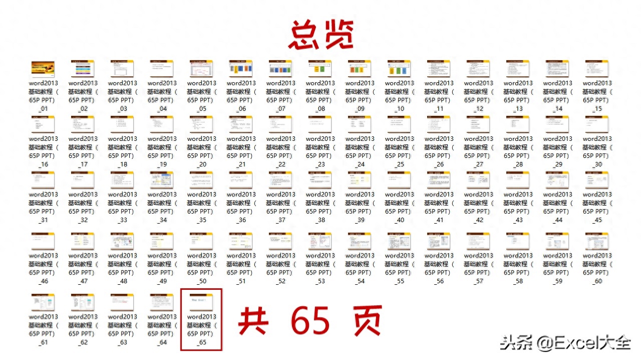 65页的Word基础知识入门教程课件,告诉你Word怎么排版?(图1)