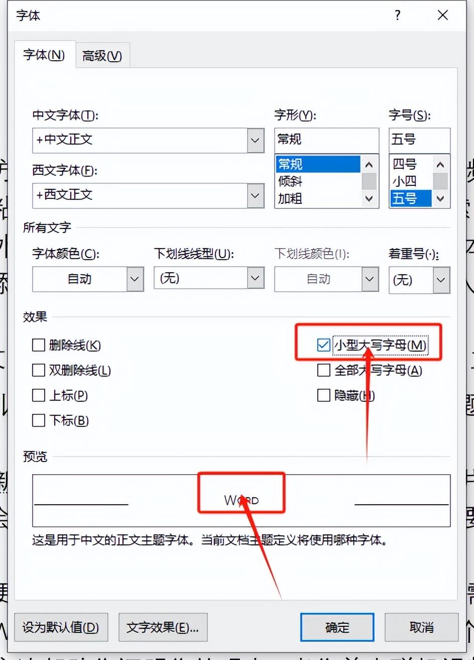 探索Word中的隐藏功能:着重号、文字隐藏与小型大写字母(图13)