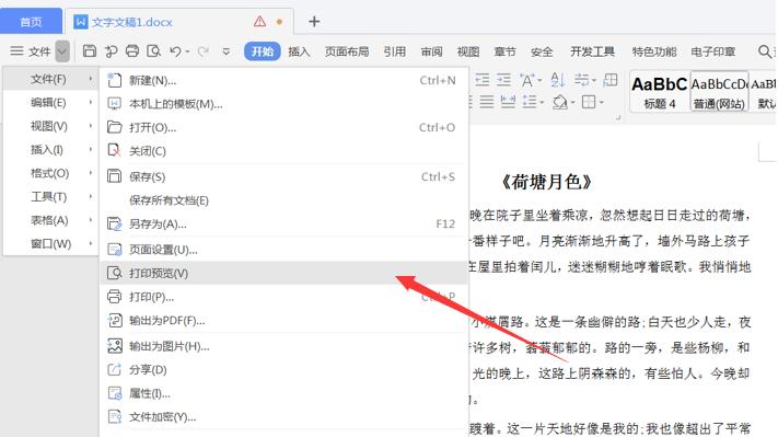 职场办公—Word 文档怎么预览和打印(图2)