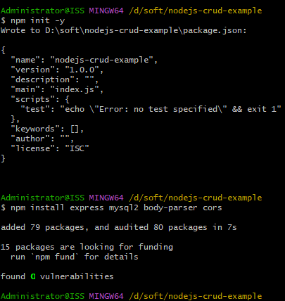 Node.js 数据库 CRUD 项目示例详解(完美解决方案)(图2)