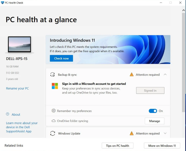 电脑健康状况显示我这台电脑无法运行Windows11怎么解决?(图2) 电脑健康状况显示电脑无法运行