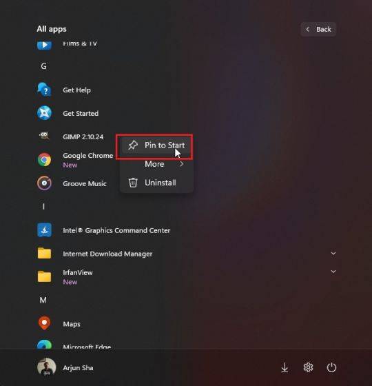 Win11怎么自定义开始菜单?Win11自定义开始菜单教程(图2) Win11怎么自定义开始菜单
