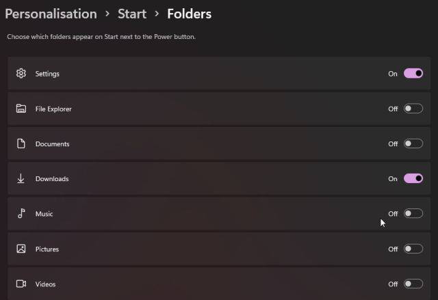 Win11怎么自定义开始菜单?Win11自定义开始菜单教程(图14) Win11怎么自定义开始菜单