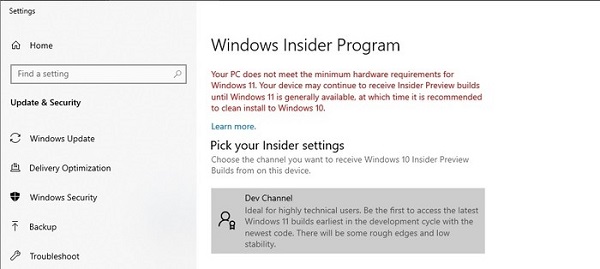 怎么接收Windows11推送?如何获得Windows11推送?(图7) 怎么接收Windows11推送