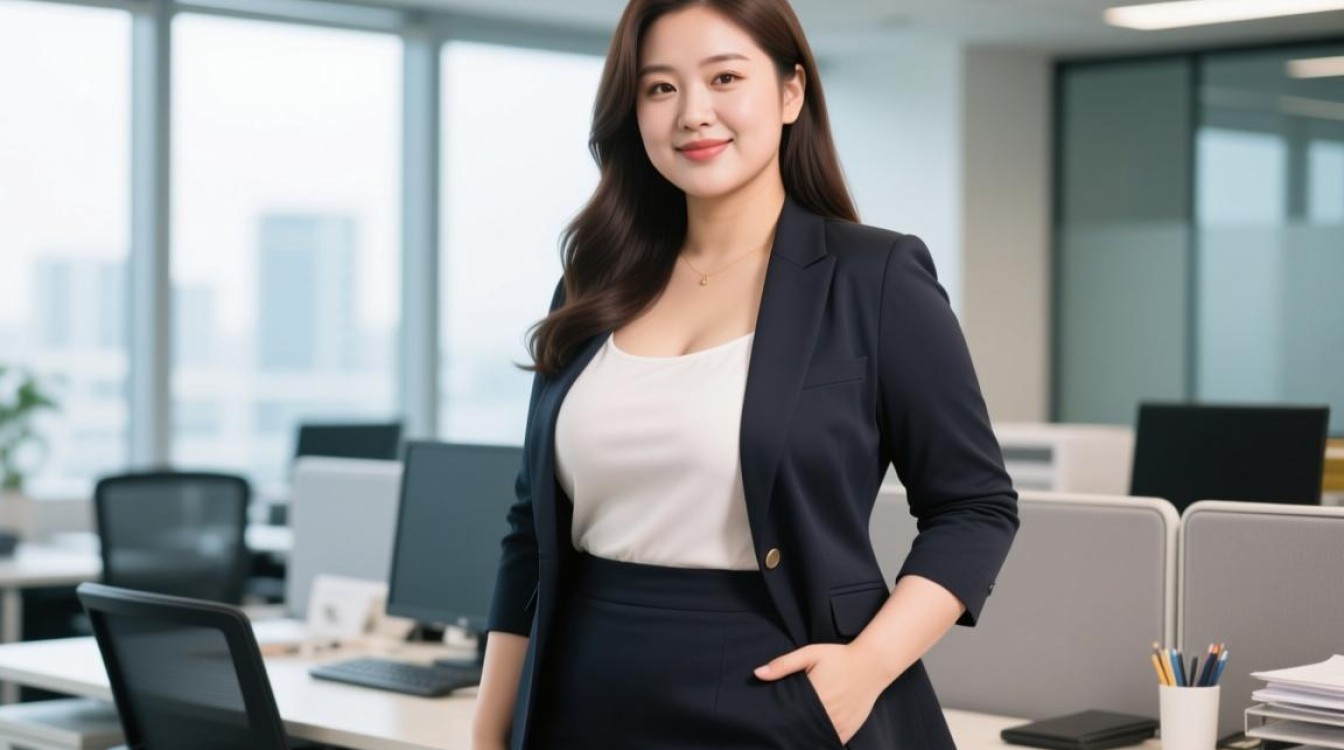 OFFICE穿搭女微胖