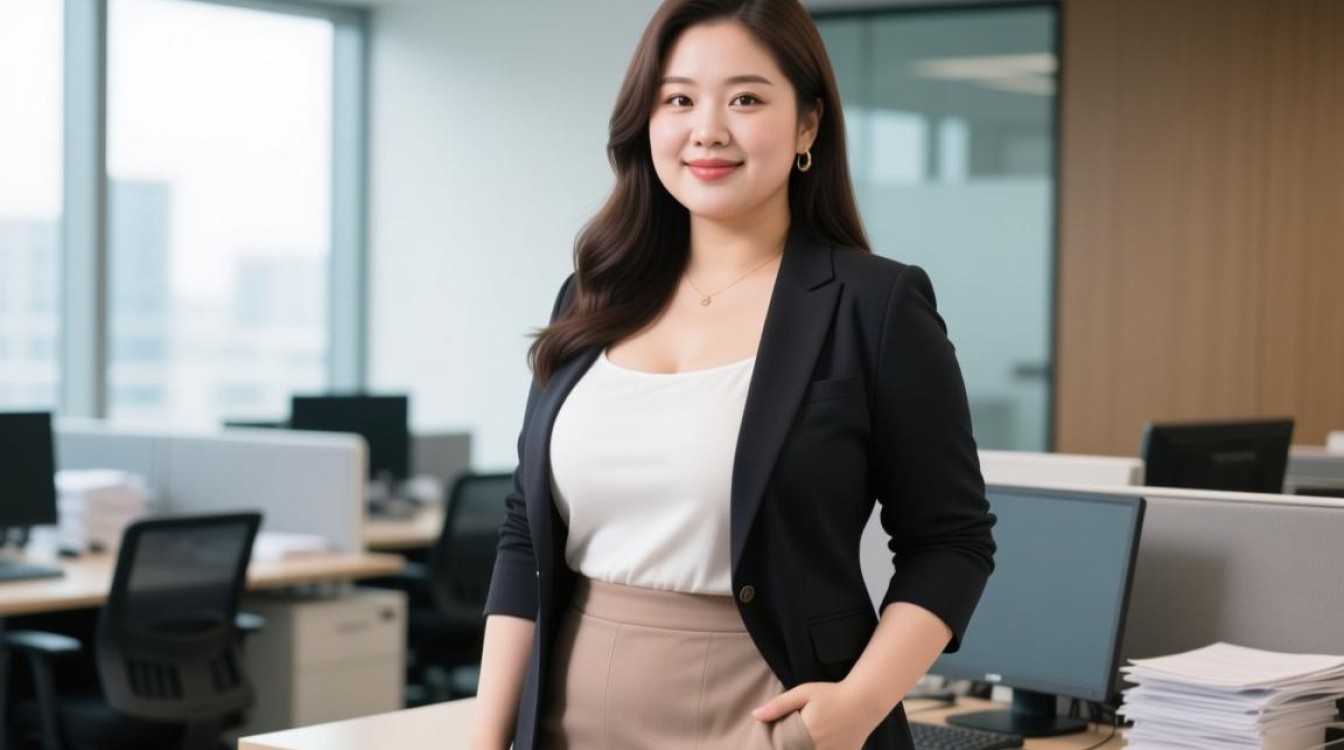 OFFICE穿搭女微胖