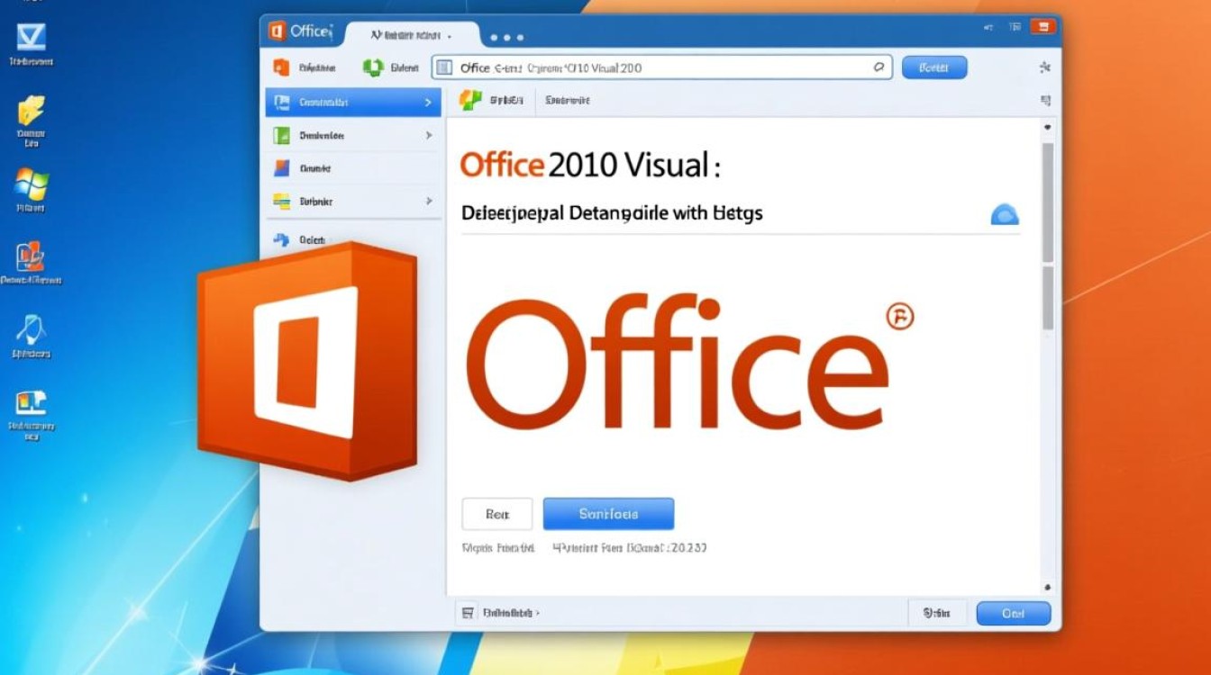 安装office2010 visual