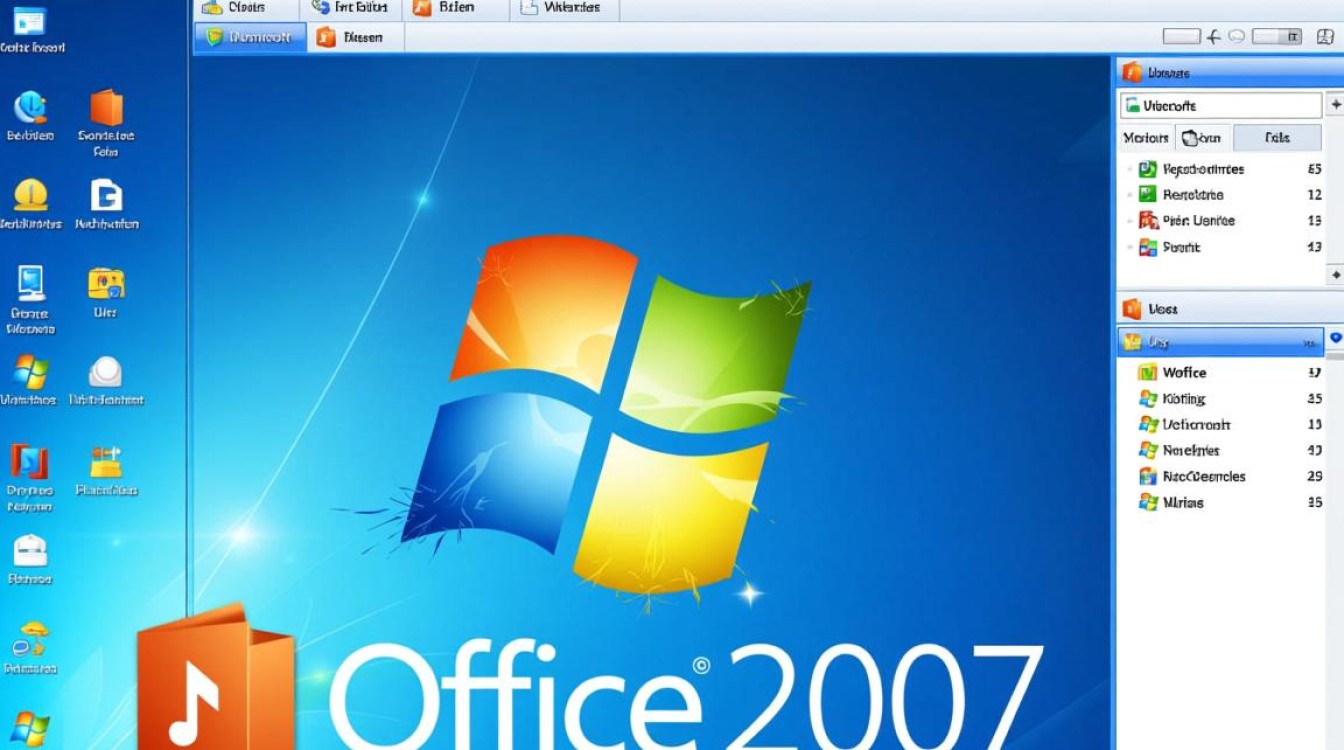 office2007 界面 竖