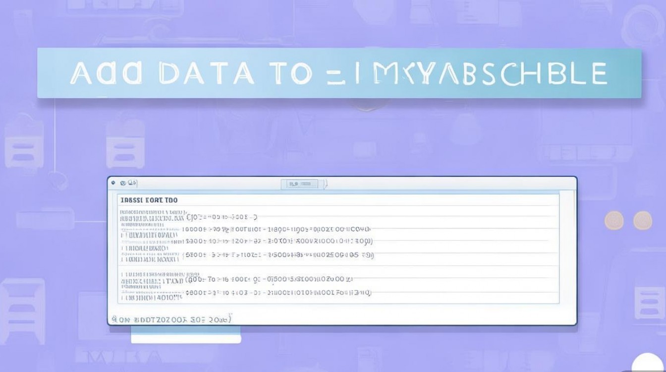 在mysql中如何在表中添加数据库中（mysql往表里添加数据语句）